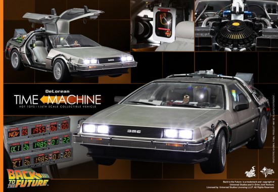 1/6th Scale Hot Toys DeLorean Time Machine from Back to the Future