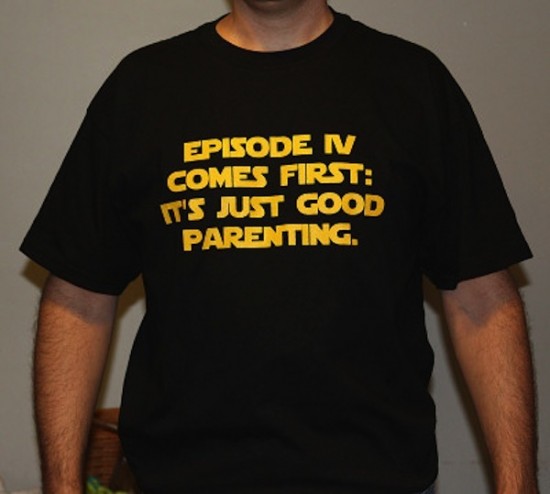Episode IV Comes First: It's Just Good Parenting 