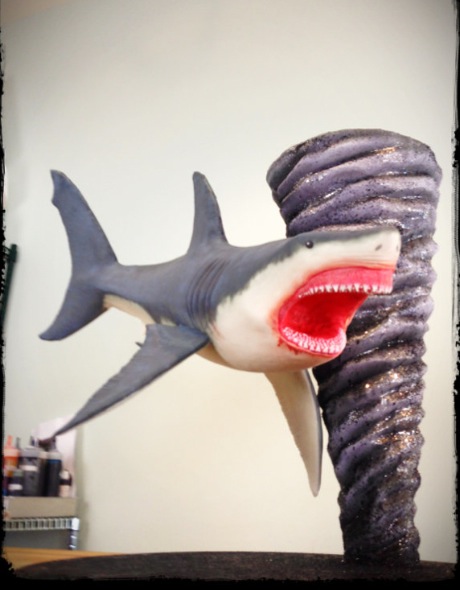 Sharknado Cake