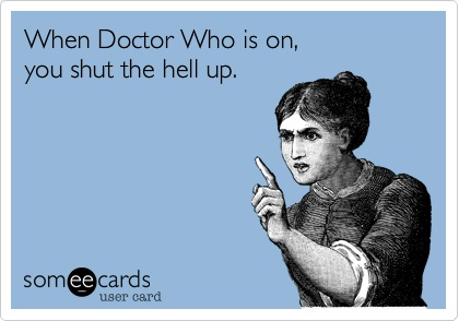 Rule Number One of Doctor Who Watching