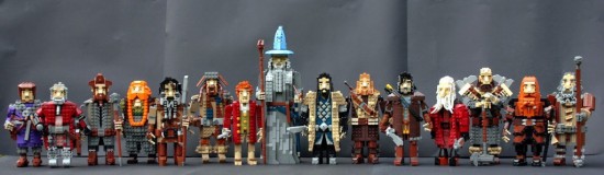 The Company of Thorin Oakenshield... built in Lego