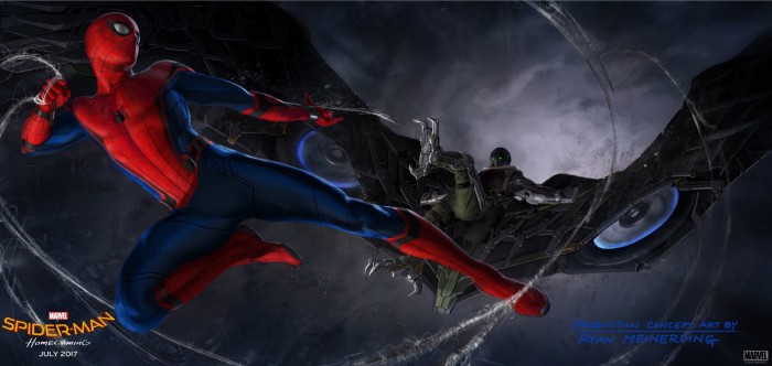 Spider-Man: Homecoming Comic Con concept art the vulture 