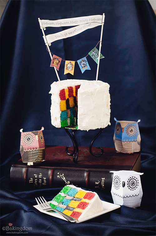 Hogwarts Houses Cake