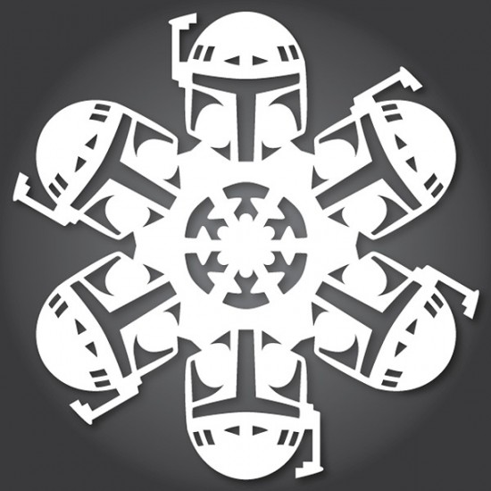 DIY Paper 'Star Wars' Snowflakes