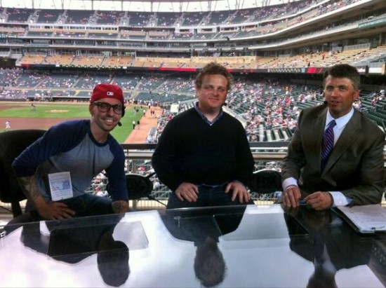 Squints and Ham from 'The Sandlot' together at a Twins game 