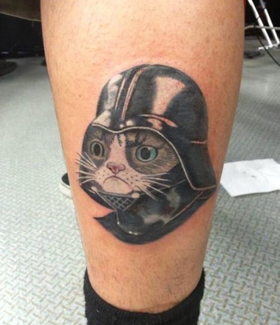 Grumpy Vader Tattoo