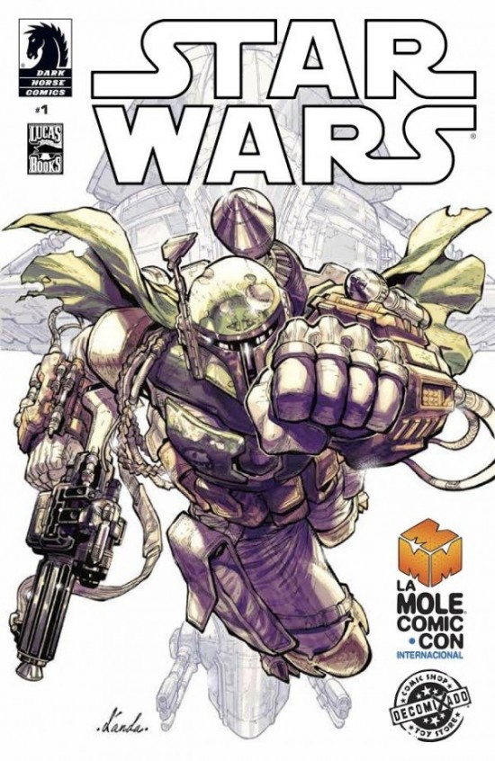 Exclusive Star Wars #1 With Boba Fett By Carlos D'Anda For La Mole Comic Con