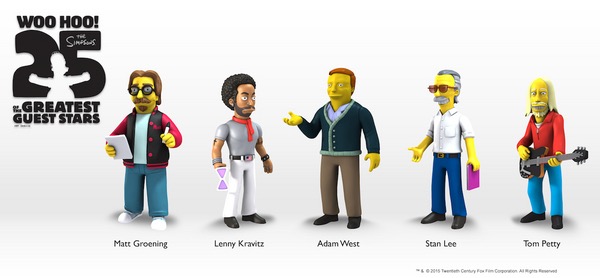 The Simpsons 25th Anniversary Wave 5 Figures - Stan Lee, Adam West & More