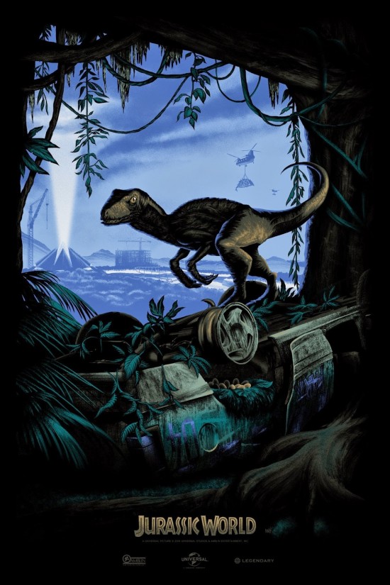 Mark Englert's variant Jurassic World comic con poster