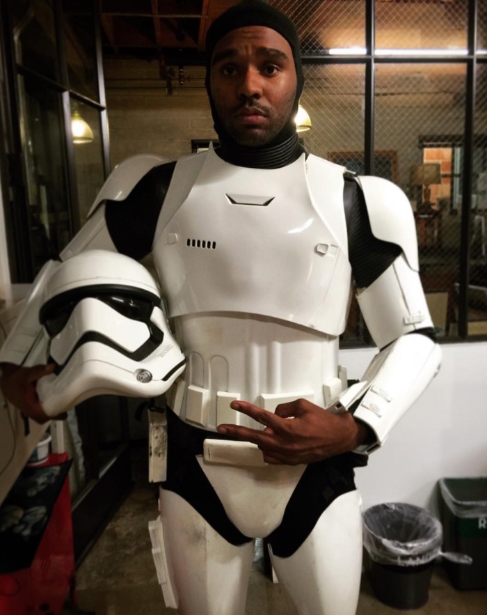 jd Dillard in costume for Force Awakens