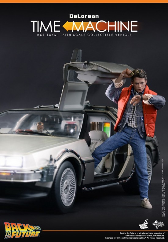 1/6th Scale Hot Toys DeLorean Time Machine from Back to the Future