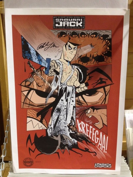 Samurai Jack print signed by Phil LaMarr
