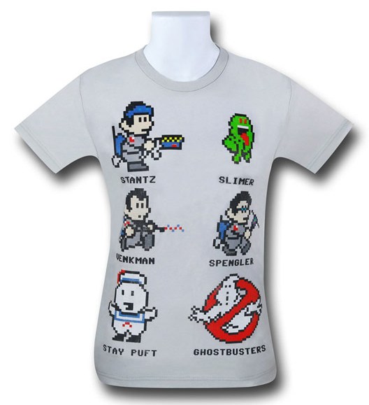 Ghostbusters 8-Bit 30 Single T-Shirt