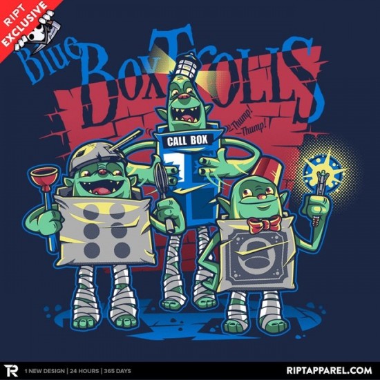 Blue Box Trolls t-shirt