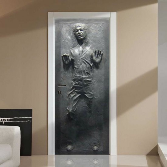 Life-Size Star Wars Han Solo In Carbonite Wall / Door Decal