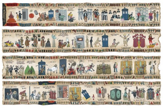 The Entire History of 'Doctor Who' Illustrated as a Tapestry