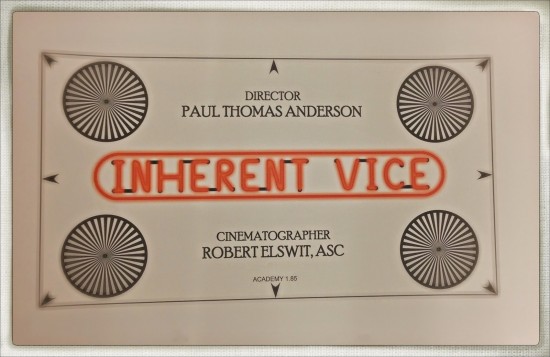 The framing chart used during production of Inherent Vice