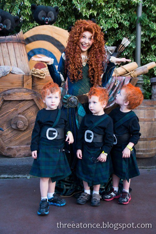 This Merida Cosplayer Has Her Own Triplets