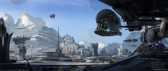 Stephan Martiniere's Guardians of the Galaxy concept art pieces shows the planet of Spartoi.