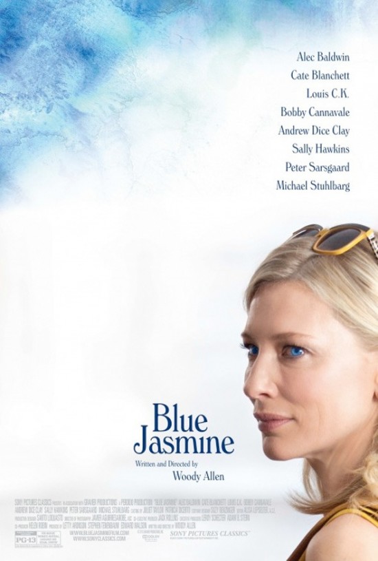 Poster for Woody Allen's 'Blue Jasmine' with Cate Blanchett