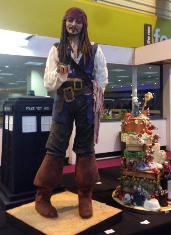 A Life-Size Cake-Version of Captain Jack Sparrow