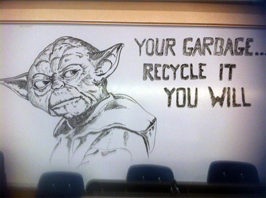 Janitor Draws Beautiful, Nerdy Art On School Whiteboards