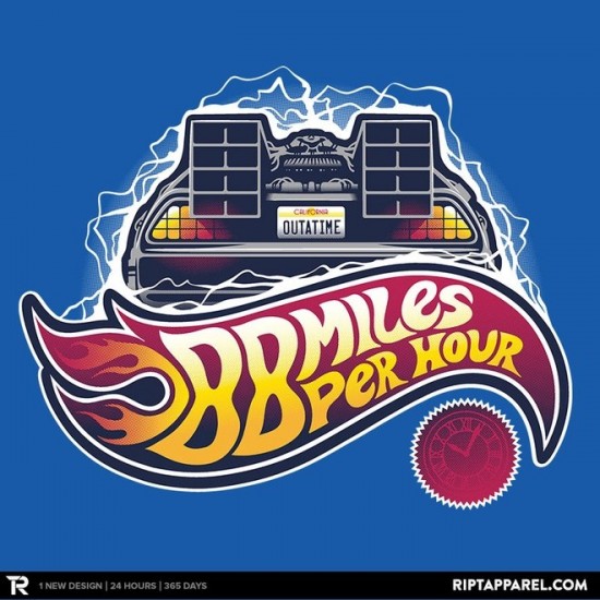 Back to the Future Hot Wheels t-shirt