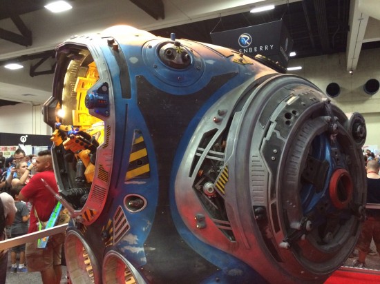 Guardians of the Galaxy mining pod prop on display at Marvel