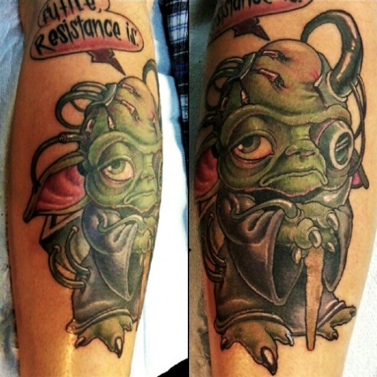 Yoda Borg Tattoo