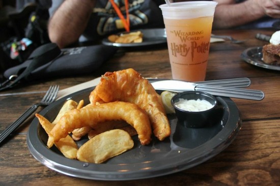 Fish and Clips at The Leaky Cauldron