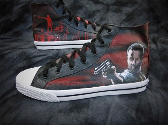 Walking Dead Rick Grimes Graveyard Canvas High-Top Shoes