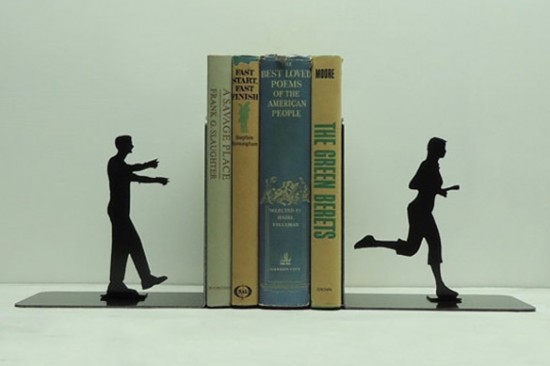 Zombie Metal Art Bookends