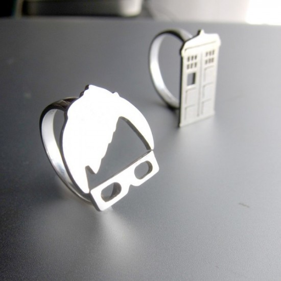 Doctor Who Tenth Doctor and TARDIS Rings