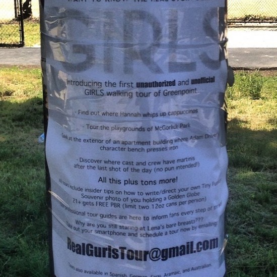 Unauthorized 'Girls' Walking Tour
