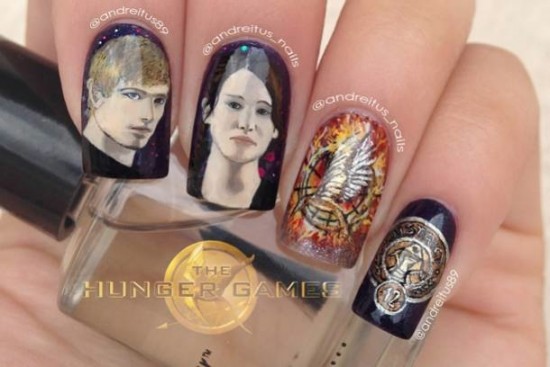 Hunger Games: Catching Fire Nail Art