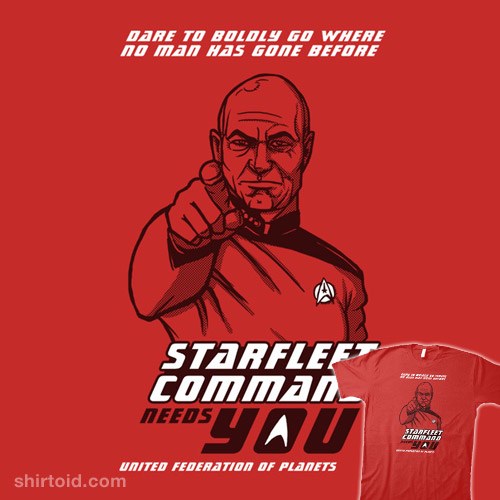 Starfleet Command Needs You t-shirt