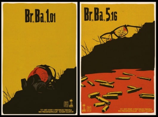 Francesco Francavilla 'Breaking Bad' Posters