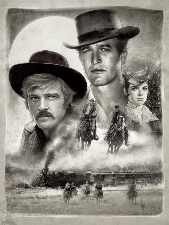 Paul Shipper's Butch Cassidy and the Sundance Kid Illustration