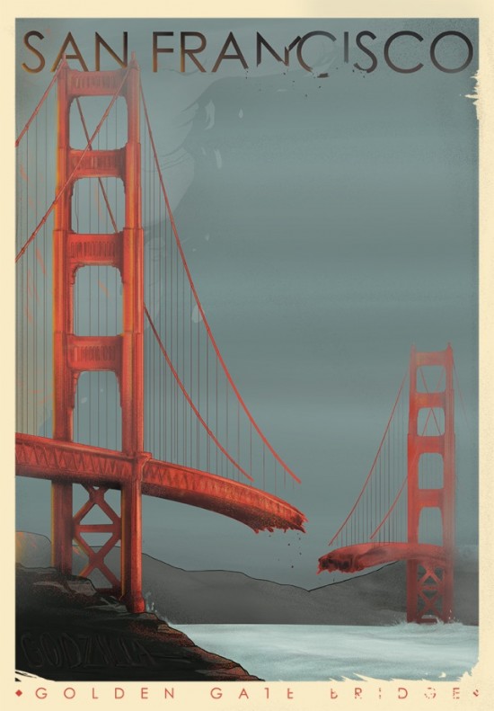 Berkay Daglar's San Francisco Golden Gate Bridge Tourism Poster