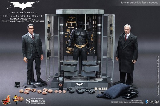 Batman Armory with Bruce Wayne and Alfred Batman Sixth Scale Figure by Hot Toys