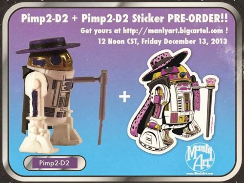 Pimp2-D2 Collectible & Sticker from Jason Chalker