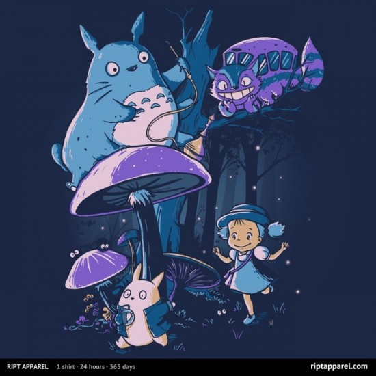 Totoro/Alice In Wonderland-inspired design
