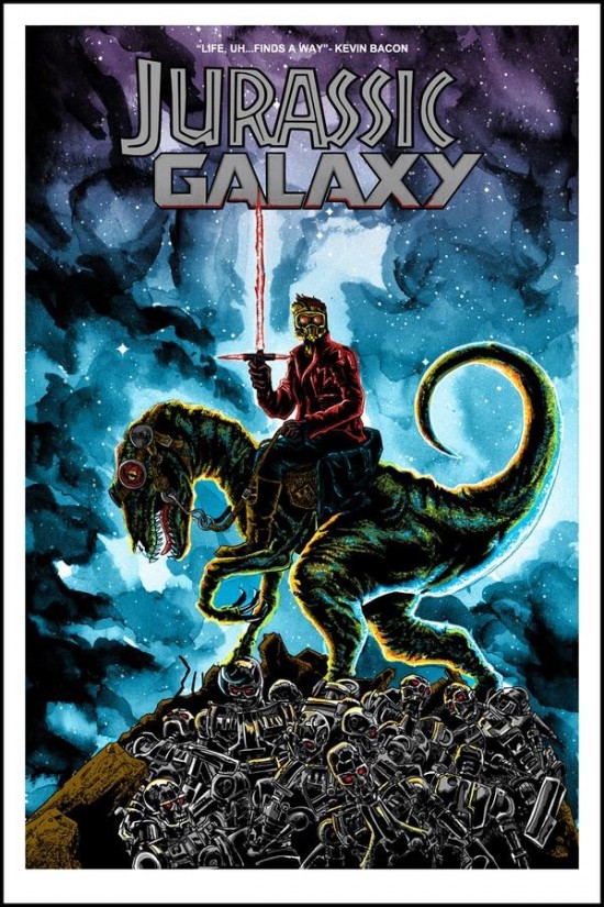 Tim Doyle's Jurassic World/Guardians of the Galaxy mash-up
