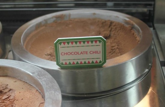 chocolate chili ice cream at diagon alley