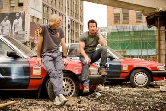 michael bay and mark wahlberg on transformers 4