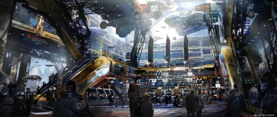 guardians of the galaxy concept art spartoi trading floor