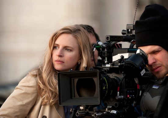 Brit Marling filming The East