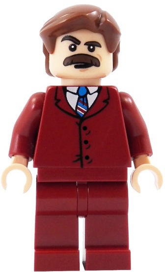 RON BURGUNDY LEGO MINIFIGURE