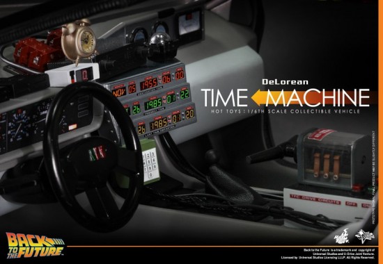 1/6th Scale Hot Toys DeLorean Time Machine from Back to the Future