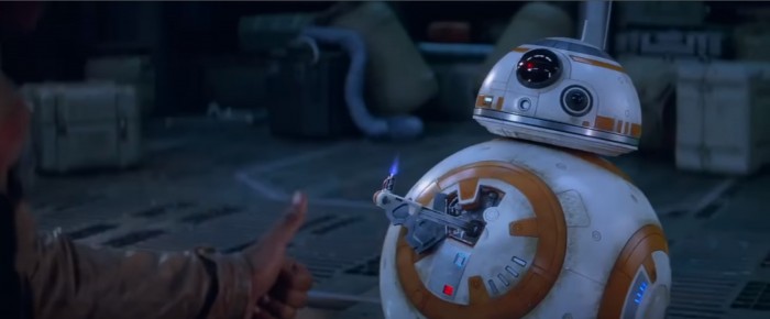 star wars: the force awakens bb8 thumbs up